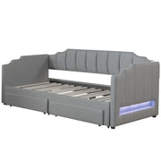 Extendable Daybed With LED Light And 2 Storage Drawers - R&R Furniture Gallery (Fountain Valley, CA)