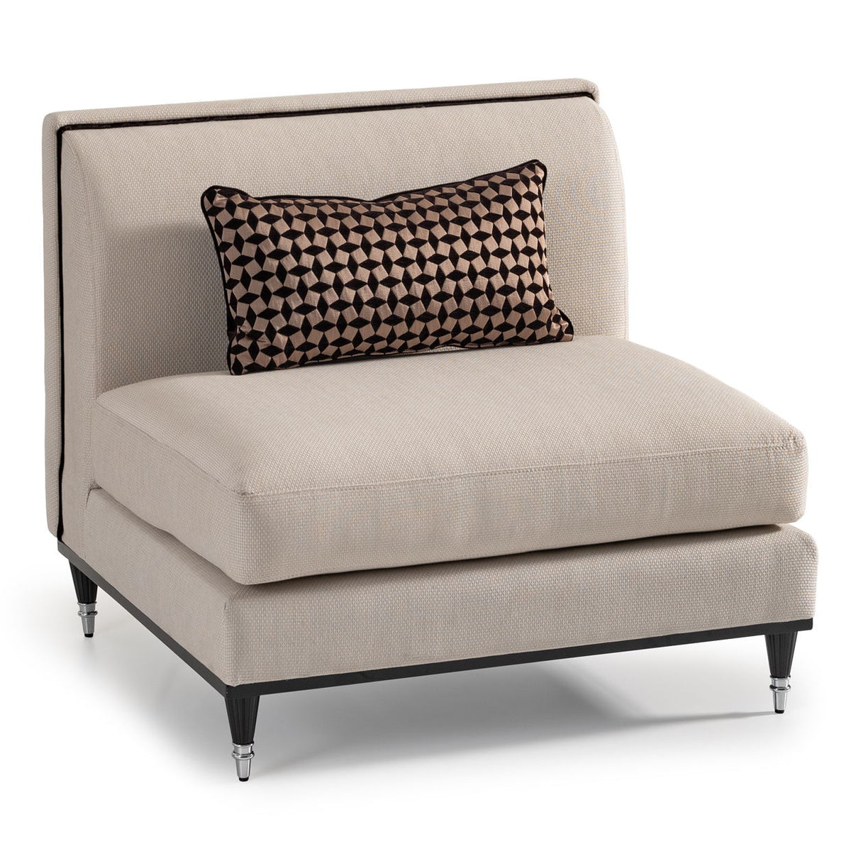 La Francaise - Armless Accent Chair - R&R Furniture Gallery (Fountain Valley, CA)