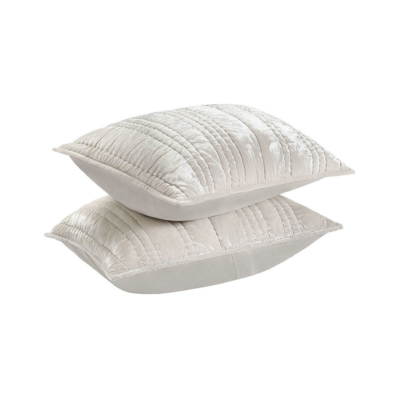 Seville quilted sham by Classic Home featuring intricate stitching and soft fabric, designed for a stylish bedroom decor.