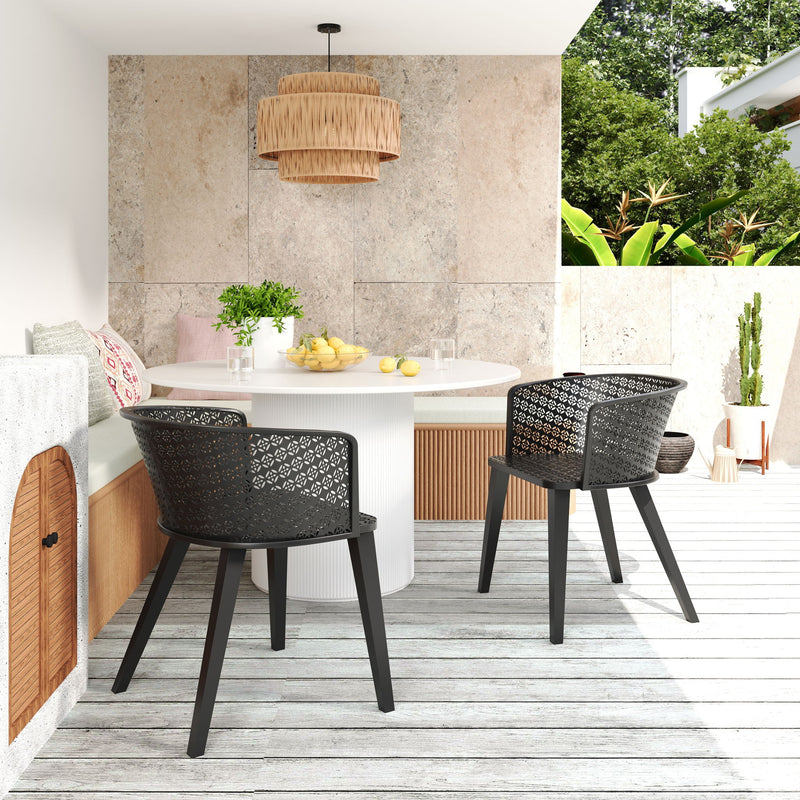 Milan - Outdoor Dining Chair (Set of 2) - R&R Furniture Gallery (Fountain Valley, CA)