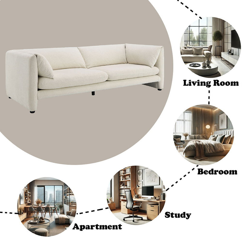 Jaeda - Sofa - Beige Linen - R&R Furniture Gallery (Fountain Valley, CA)