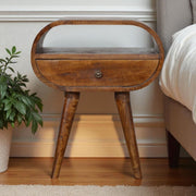 Circular Open Bedside Nightstand - R&R Furniture Gallery (Fountain Valley, CA)