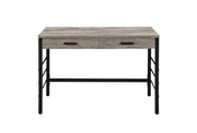 Disho - Writing Desk With USB - Light Weathered Oak & Black - R&R Furniture Gallery (Fountain Valley, CA)