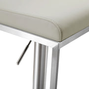 TOV Furniture Amalfi adjustable height barstool with wooden seat and metal frame, modern design for kitchen or bar area