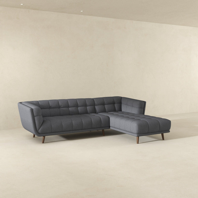 Addison - L Shape Sectional Sofa Tufted - R&R Furniture Gallery (Fountain Valley, CA)