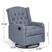 Classic Design, Manual Recliner Chair With 360 Degree Swivel - R&R Furniture Gallery (Fountain Valley, CA)