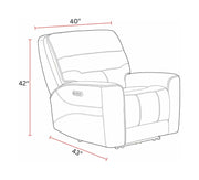 Parker Living Lawson Power Zero Gravity Recliner P2 in Sydney Brunette with plush cushions and adjustable reclining features.