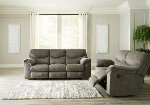 Signature Design by Ashley Alphons living room set with reclining sofas and loveseats, featuring plush upholstery and modern style.