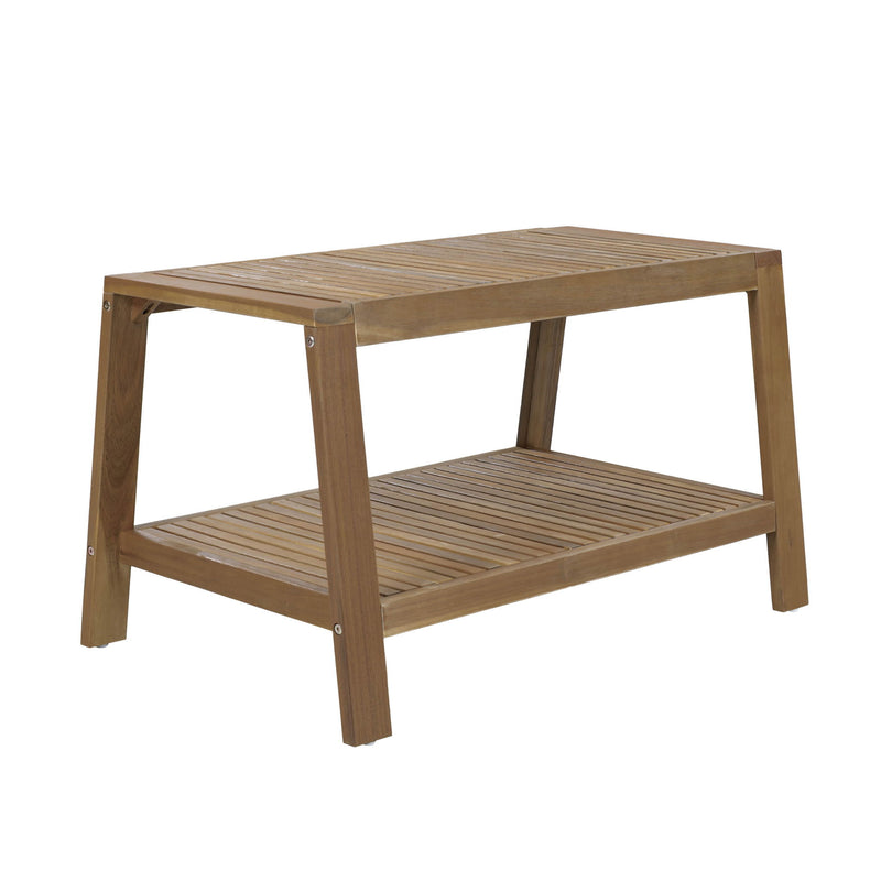 2 Piece Outdoor Conversation Set (Loveseat & Coffee Table With Water-Resistant Cushions) - R&R Furniture Gallery (Fountain Valley, CA)