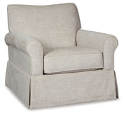 Searcy - Swivel Glider Accent Chair - Quartz - R&R Furniture Gallery (Fountain Valley, CA)