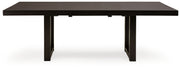 Neymorton - Rectangular Dining Room Butterfly Extension Table - Dark Grayish Brown - R&R Furniture Gallery (Fountain Valley, CA)