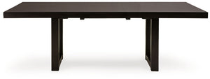 Neymorton - Rectangular Dining Room Butterfly Extension Table - Dark Grayish Brown - R&R Furniture Gallery (Fountain Valley, CA)