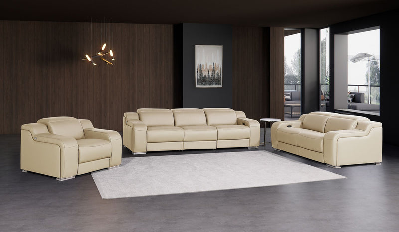 1116 - 6-Piece Modular Power Reclining Sofa, Loveseat & Chair Set In With 5 Power Recliners & Power Headrests - R&R Furniture Gallery (Fountain Valley, CA)