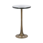 Fabiana - Round Accent Table - Brass - R&R Furniture Gallery (Fountain Valley, CA)