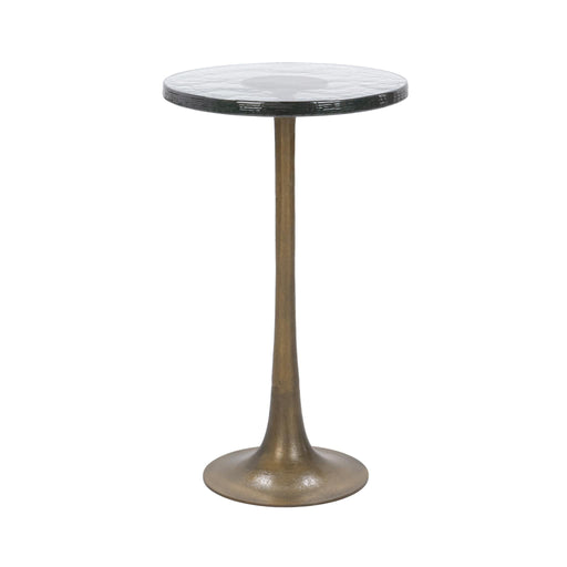 Fabiana - Round Accent Table - Brass - R&R Furniture Gallery (Fountain Valley, CA)
