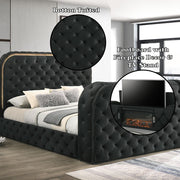 Kana - Bed With LED, Fireplace & TV Stand - R&R Furniture Gallery (Fountain Valley, CA)