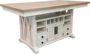 Americana Modern Dining - Island Counter-Height Extendable Dining Table - Cotton - R&R Furniture Gallery (Fountain Valley, CA)