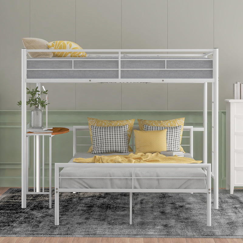 Bunk Bed With Desk, Ladder And Quality Slats For Bedroom - R&R Furniture Gallery (Fountain Valley, CA)