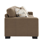 Darya - Sofa With 4 Pillows - Brown Suede Fabric - R&R Furniture Gallery (Fountain Valley, CA)