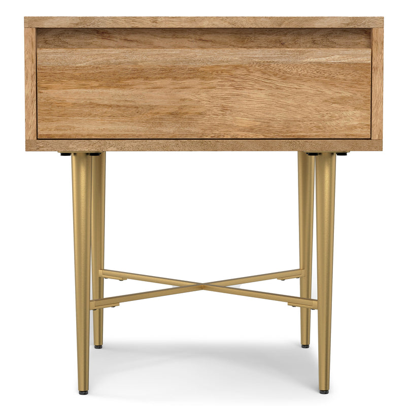Fallon - End Table With Drawer - Natural - R&R Furniture Gallery (Fountain Valley, CA)