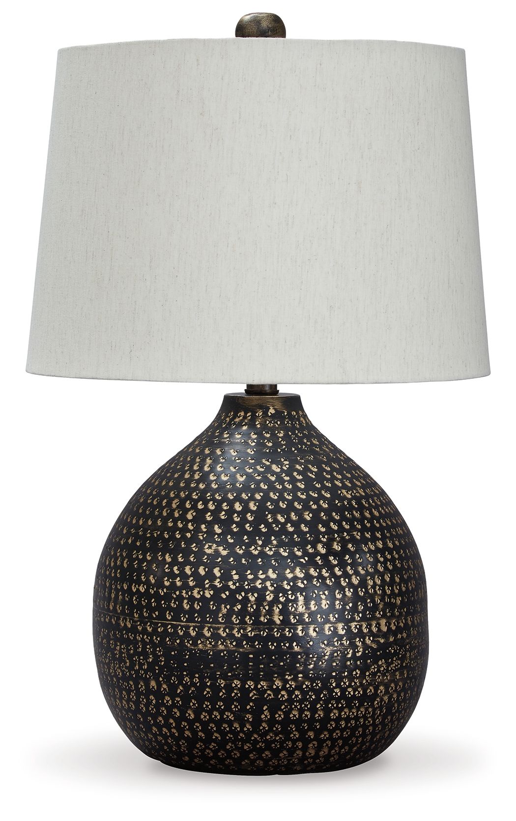 Maire - Metal Table Lamp  - Black / Gold Finish - R&R Furniture Gallery (Fountain Valley, CA)