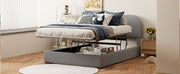 Upholstered Platform Bed With Hydraulic Storage System - R&R Furniture Gallery (Fountain Valley, CA)