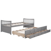 Twin Size Daybed With Trundle And Drawers - R&R Furniture Gallery (Fountain Valley, CA)