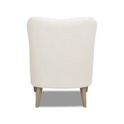 Nimbus - Curved Accent Chair - Ivory White - R&R Furniture Gallery (Fountain Valley, CA)