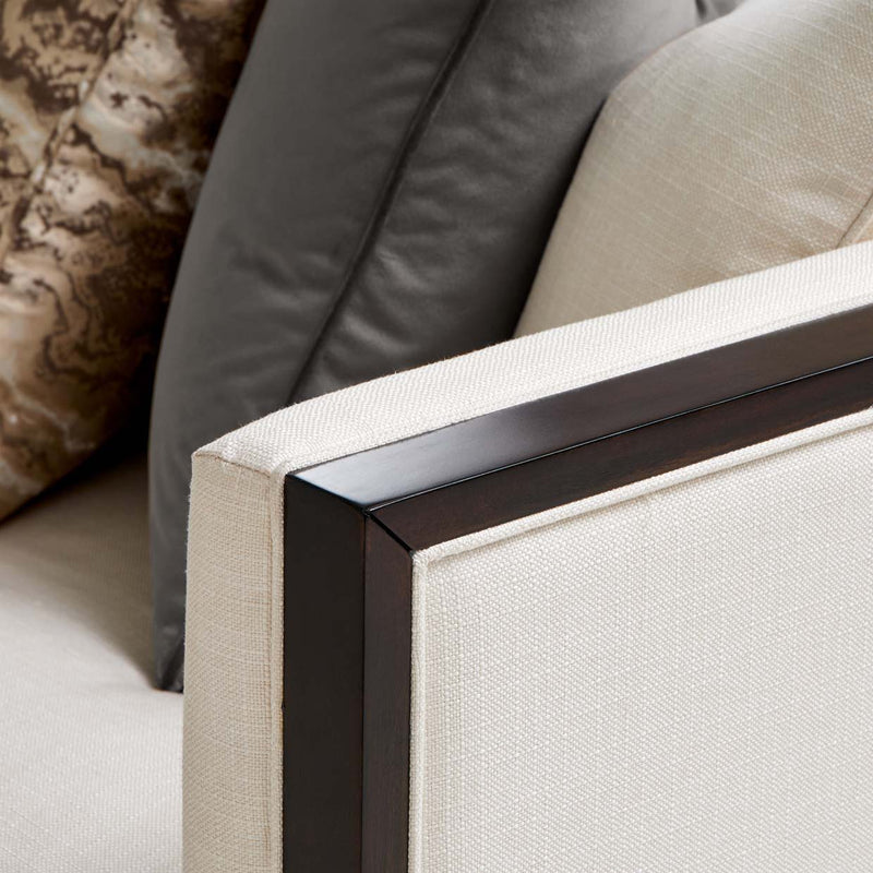 Belmont Place - Sofa - Cream / Espresso - R&R Furniture Gallery (Fountain Valley, CA)