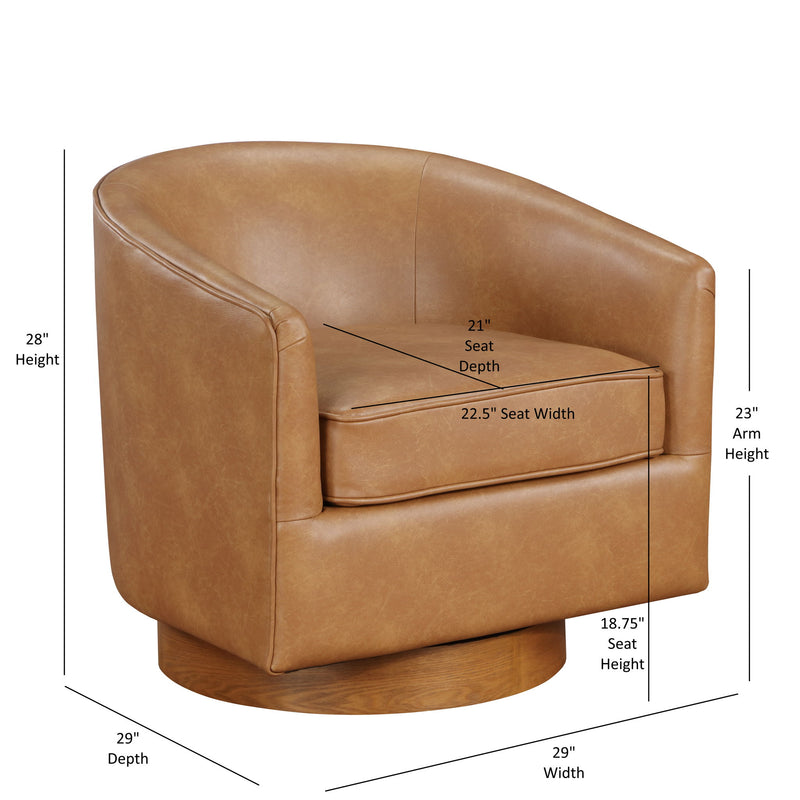 Maisy - Barrel Swivel Chair - R&R Furniture Gallery (Fountain Valley, CA)