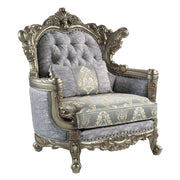 Miliani - Chair With Pillow - Fabric & Antique Bronze - R&R Furniture Gallery (Fountain Valley, CA)