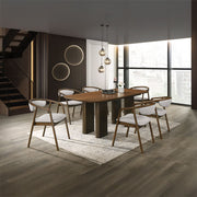 Delina - Dining Table - Walnut - R&R Furniture Gallery (Fountain Valley, CA)