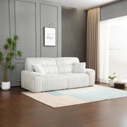 Jaya - Power Motion Sofa With Sleeper & USB Port - Mondo Gray Corduroy - R&R Furniture Gallery (Fountain Valley, CA)