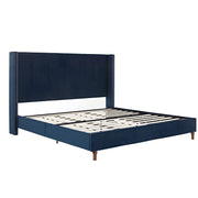 Peyton - Upholstered Bed With 54" High Headboard, Traditional Hand Buttoned Tufting - R&R Furniture Gallery (Fountain Valley, CA)