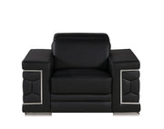 296 - Genuine Leather Chair - R&R Furniture Gallery (Fountain Valley, CA)
