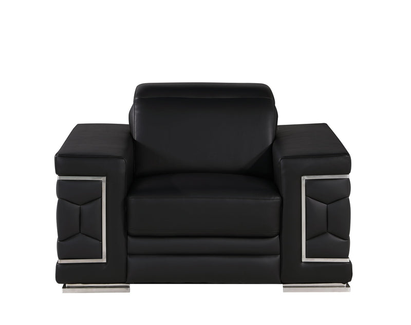 296 - Genuine Leather Chair - R&R Furniture Gallery (Fountain Valley, CA)