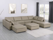 1100 - Top-Grain Italian Leather 9-Piece Sectional With Chaise - R&R Furniture Gallery (Fountain Valley, CA)