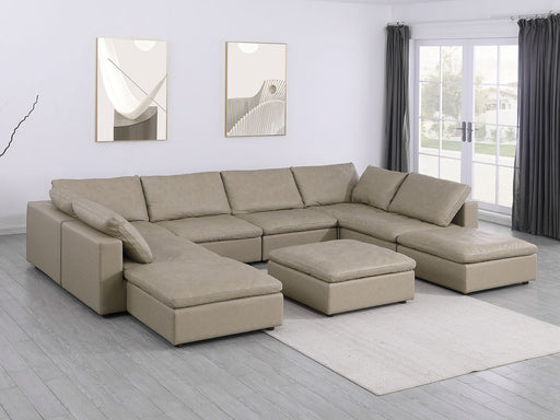 1100 - Top-Grain Italian Leather 9-Piece Sectional With Chaise - R&R Furniture Gallery (Fountain Valley, CA)