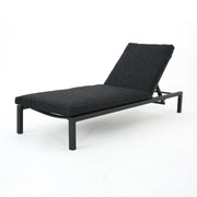 Modern Chaise Lounge With Wate Resistant Fabric Cushions - R&R Furniture Gallery (Fountain Valley, CA)