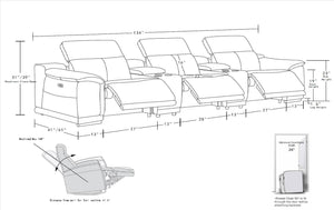 9762 - 8-Piece Modular Power Reclining Sofa And Console Loveseat Set With