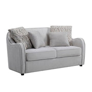 Mahler - Loveseat With 4 Pillows - Beige Linen - R&R Furniture Gallery (Fountain Valley, CA)