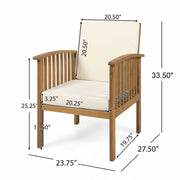 Casa - Acacia Club Chair Coastal Classic Outdoor Seating, Waterproof Fabric - R&R Furniture Gallery (Fountain Valley, CA)