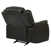 Classic Design Recliner, Upholstery Recliner, Glider Recliner - Black Berry - R&R Furniture Gallery (Fountain Valley, CA)