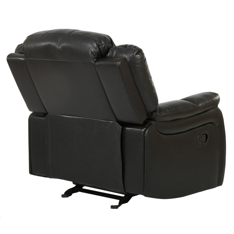 Classic Design Recliner, Upholstery Recliner, Glider Recliner - Black Berry - R&R Furniture Gallery (Fountain Valley, CA)