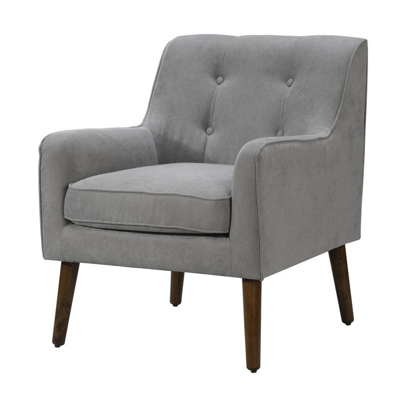 Ryder - Mid Century Modern Woven Fabric Tufted Armchair - R&R Furniture Gallery (Fountain Valley, CA)