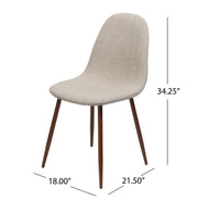 Elegant Dining Chair Set With Fabric - R&R Furniture Gallery (Fountain Valley, CA)