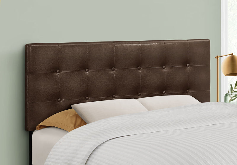 Full Size, Bed Headboard Only, Upholstered, Transitional - Brown - R&R Furniture Gallery (Fountain Valley, CA)