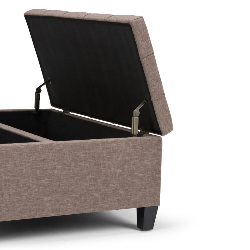 Harrison - Upholstered Coffee Table Storage Ottoman - R&R Furniture Gallery (Fountain Valley, CA)