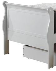 Elegant Glory Furniture trundle bed with classic design, featuring a wooden frame and charming finish, ideal for versatile bedroom decor.