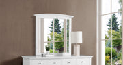 Elegant wall mirror by Glory Furniture with a sleek, modern frame, perfect for contemporary home decor.